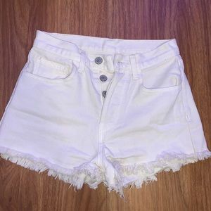 John Galt women’s white short, high wasted